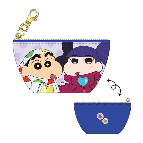 クレヨンしんちゃん 三角ミニポーチ しんちゃん＆貫庭玉サキ